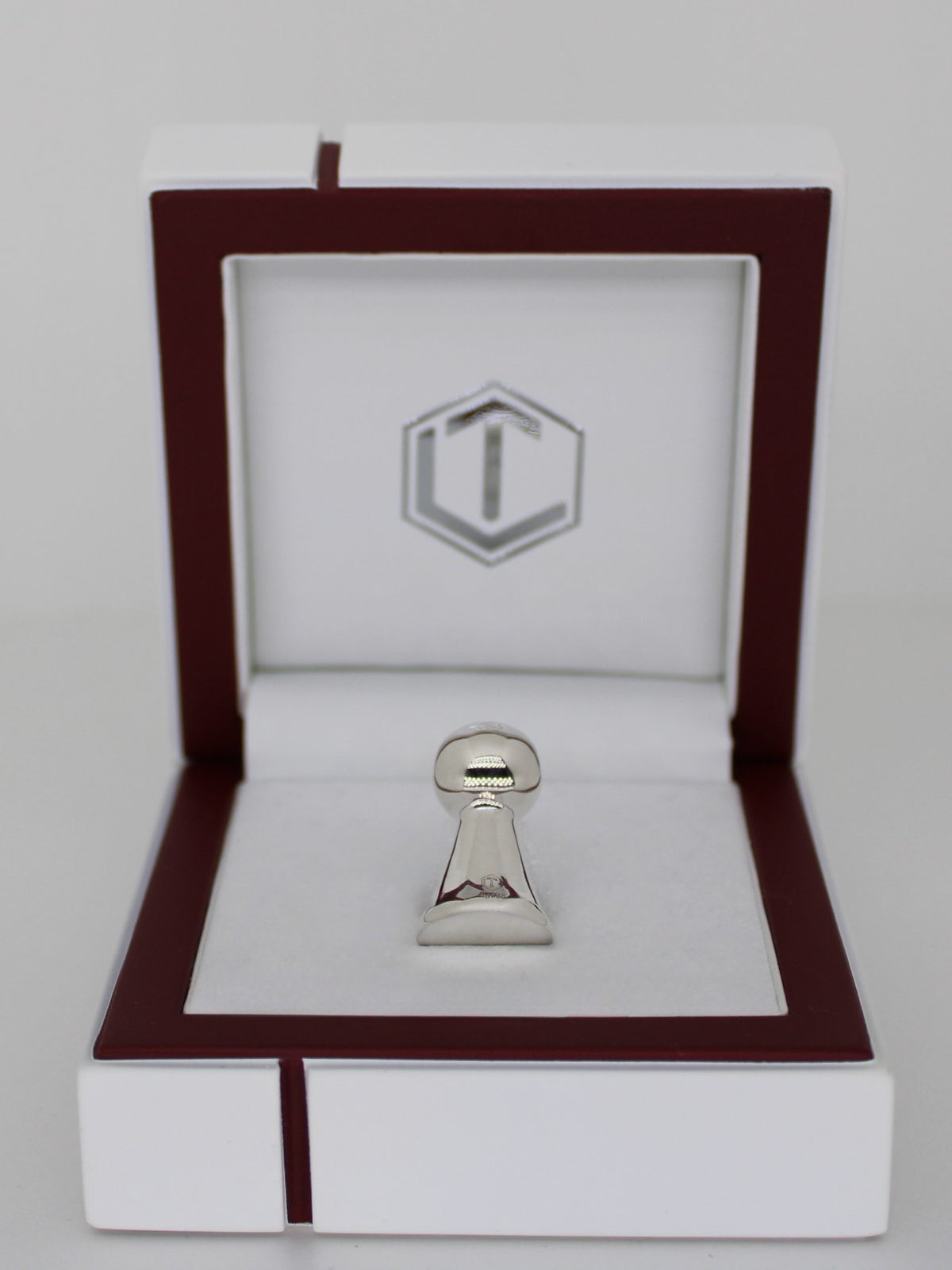 Klassische Original Spielfigur groß aus 925 Sterlingsilber, massiv, 25 mm hoch, 21 g, poliert