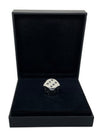 1 Würfel 925 Sterling Silber mit 21 schwarzen Diamanten im Brillantschliff, vollmassiv, 16 mm, poliert, Made in Germany, Designerwürfel