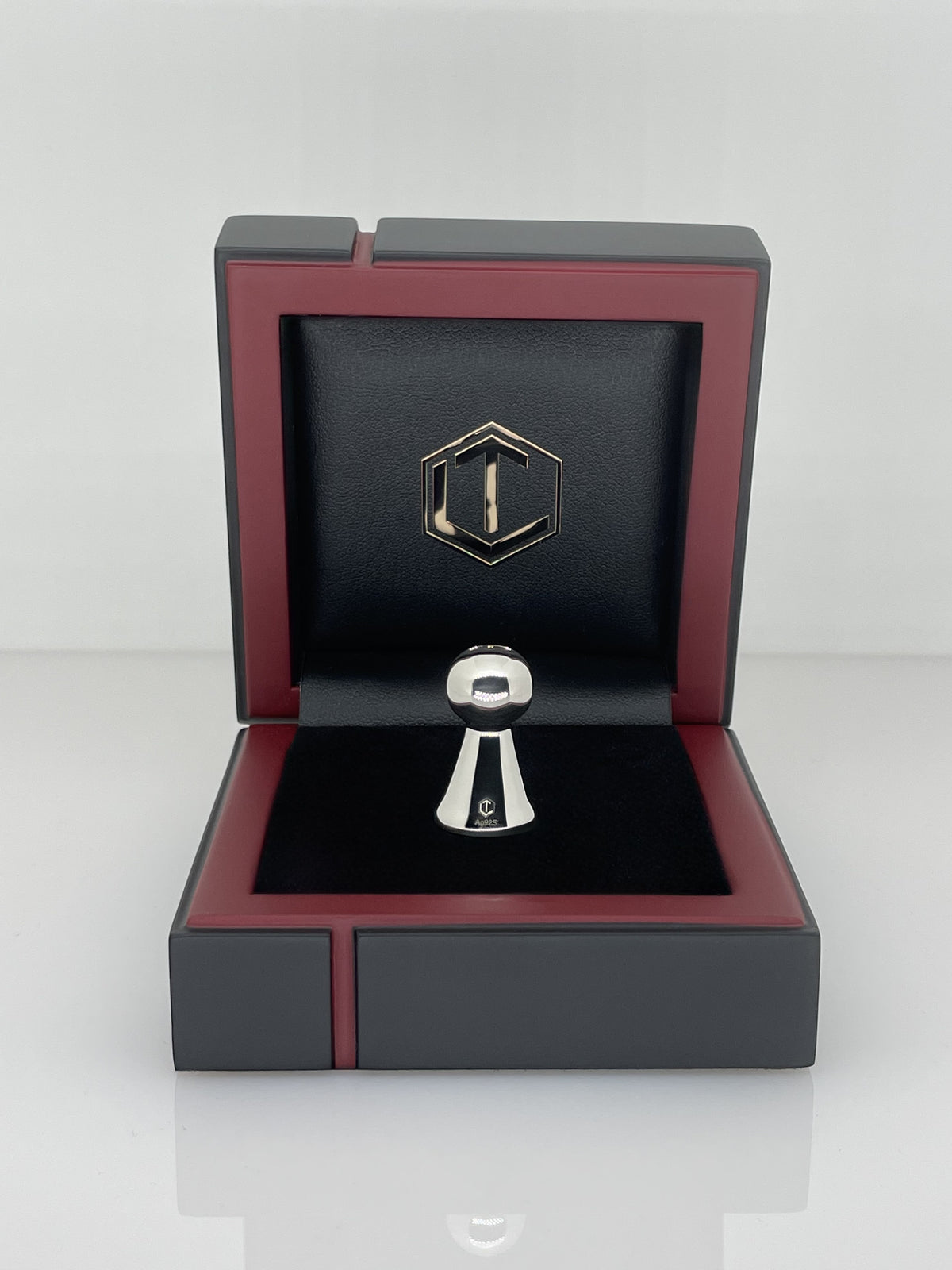 Klassische Original Spielfigur groß aus 925 Sterlingsilber, massiv, 25 mm hoch, 21 g, poliert