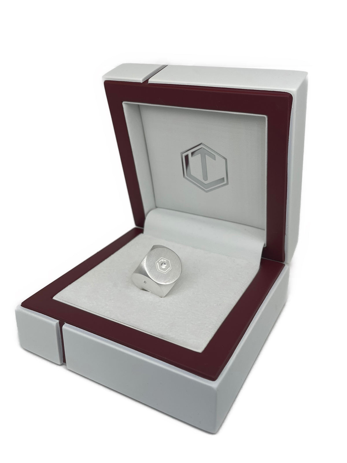 1 Unze Würfel aus 999 Feinsilber, massiv, 14 mm, 31,10 g, mattiert