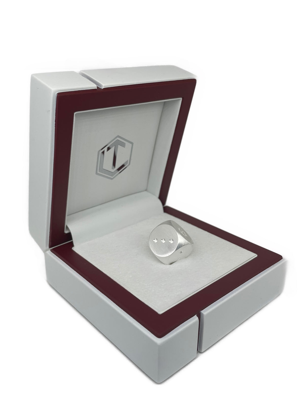1 Unze Würfel aus 999 Feinsilber, massiv, 14 mm, 31,10 g, mattiert