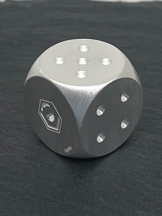 1 Unze Würfel aus 999 Feinsilber, massiv, 14 mm, 31,10 g, mattiert