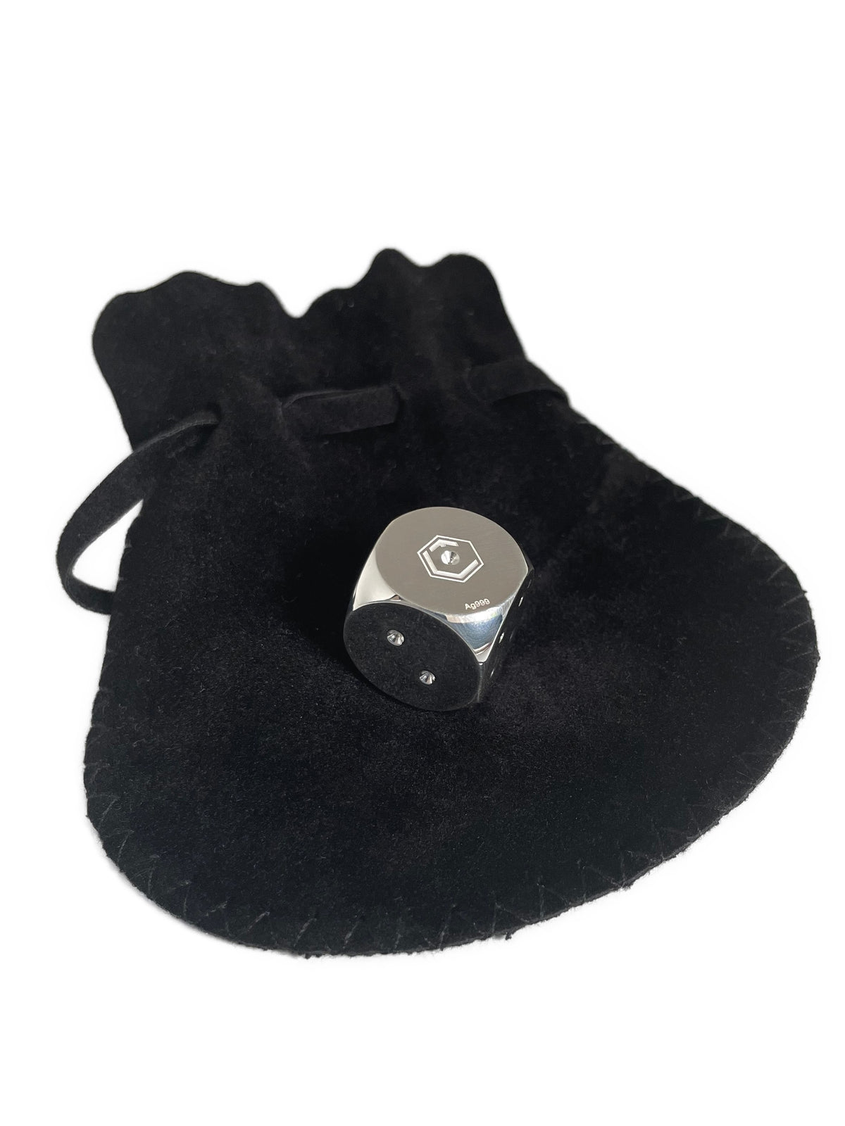 1 Unze Würfel aus 999 Feinsilber, massiv, 14 mm, 31,10 g, poliert