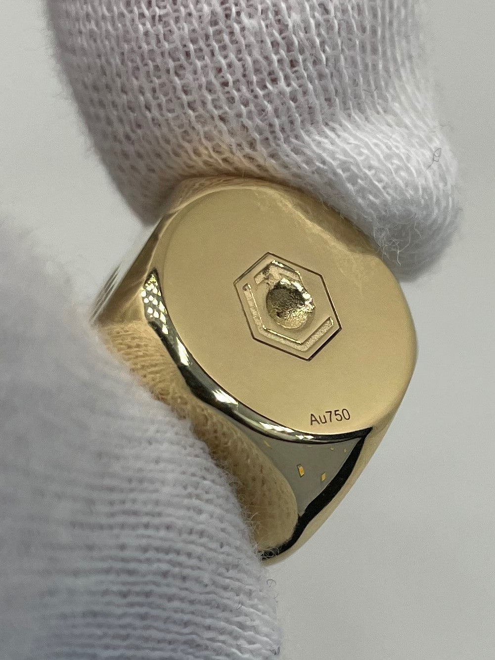 Würfel aus 18 Karat Gold, massiv, 16 mm, 55 g, poliert