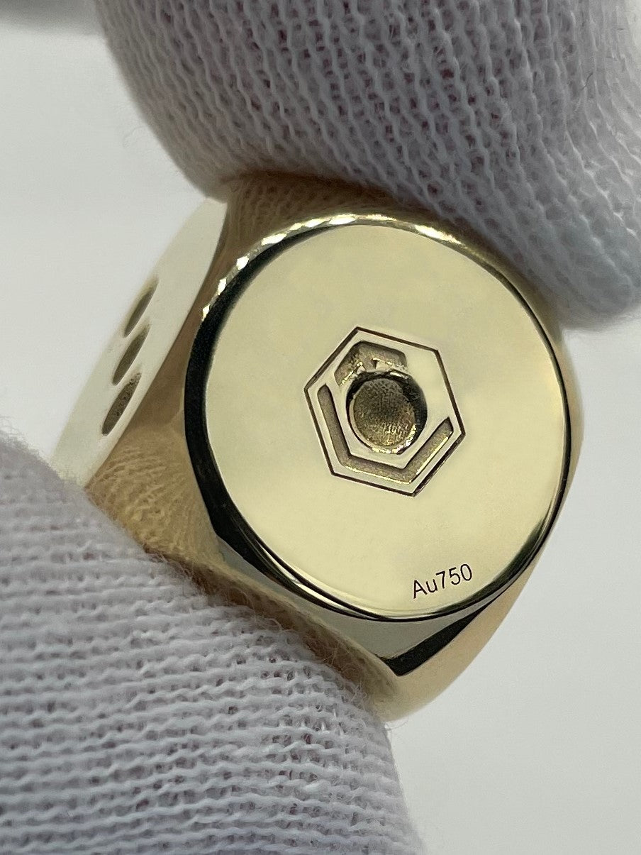Würfel aus 18 Karat Gold, massiv, 16 mm, 55 g, poliert