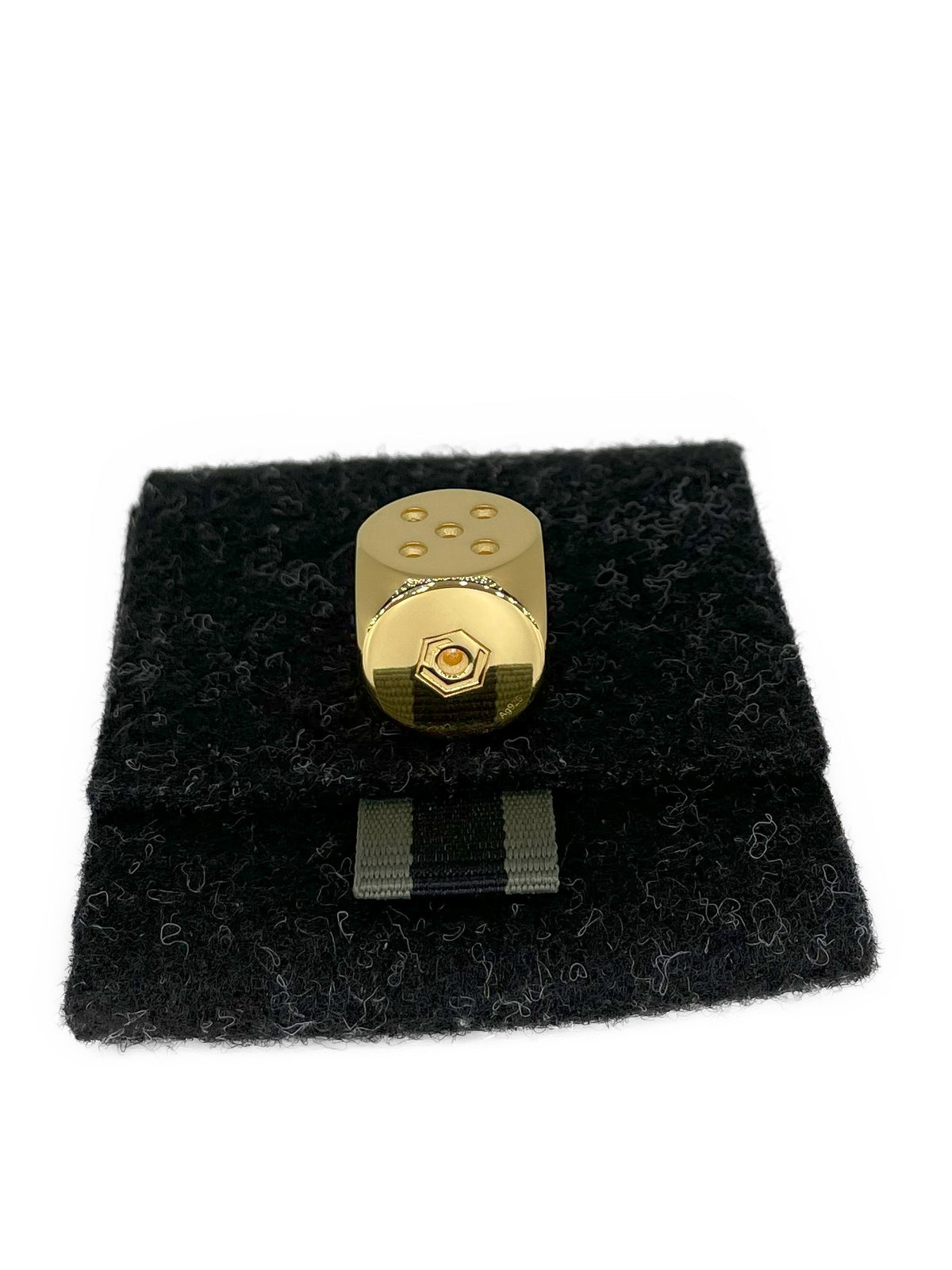 Würfel aus 925 Sterlingsilber, 18 Karat vergoldet, massiv, 16 mm, 36 g, poliert