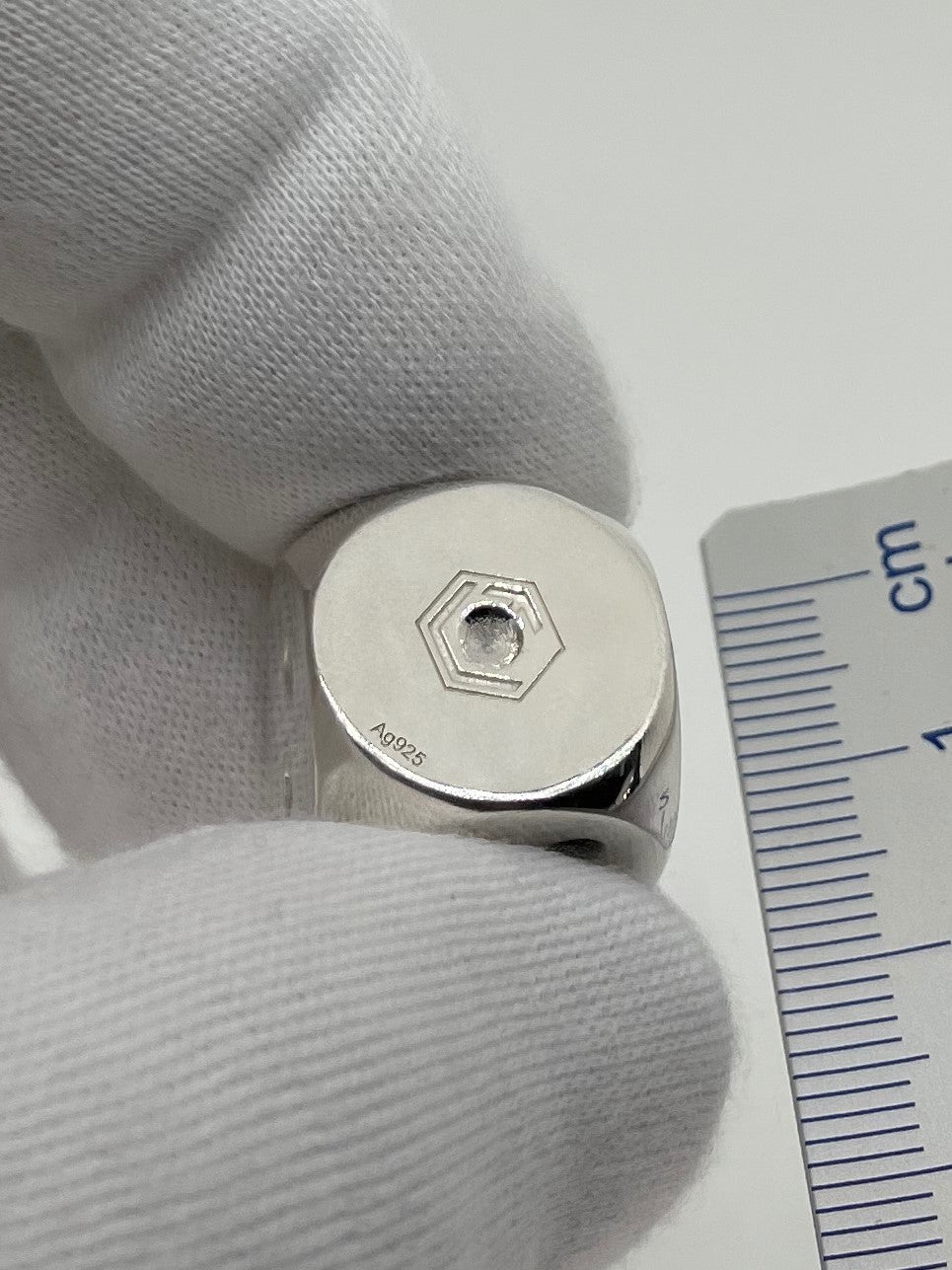 Würfel aus 925 Sterlingsilber, massiv, 16 mm, 36 g, poliert