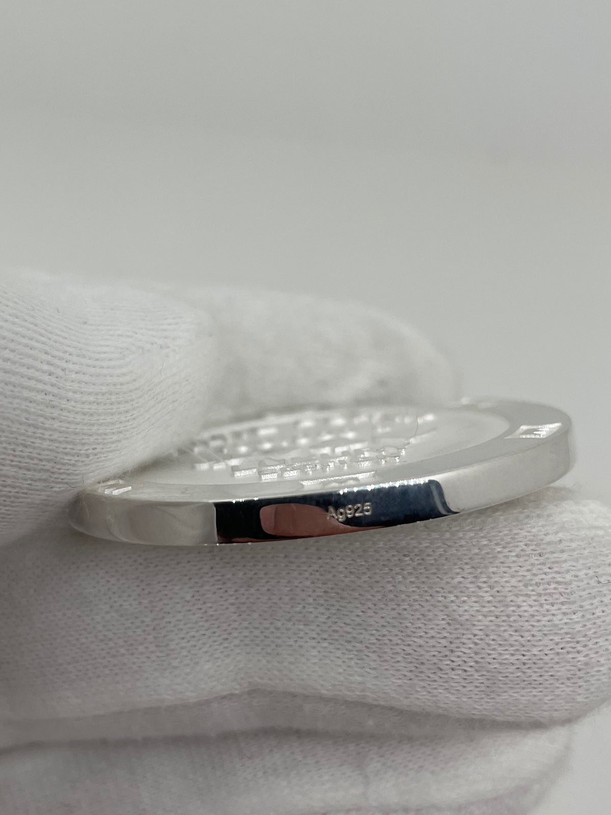 Pokerchip aus 925 Sterlingsilber, massiv, 39 mm Durchmesser, 34 g, poliert