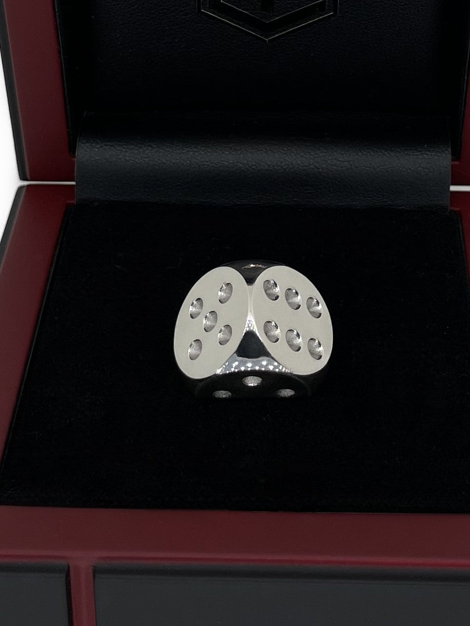 Würfel aus 925 Sterlingsilber, massiv, 16 mm, 36 g, poliert